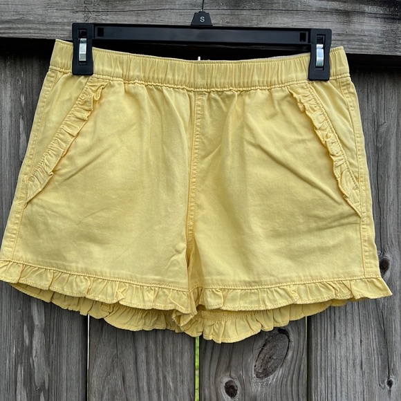 Crewcuts Girls' twill ruffle-trim short - Picture 1 of 6
